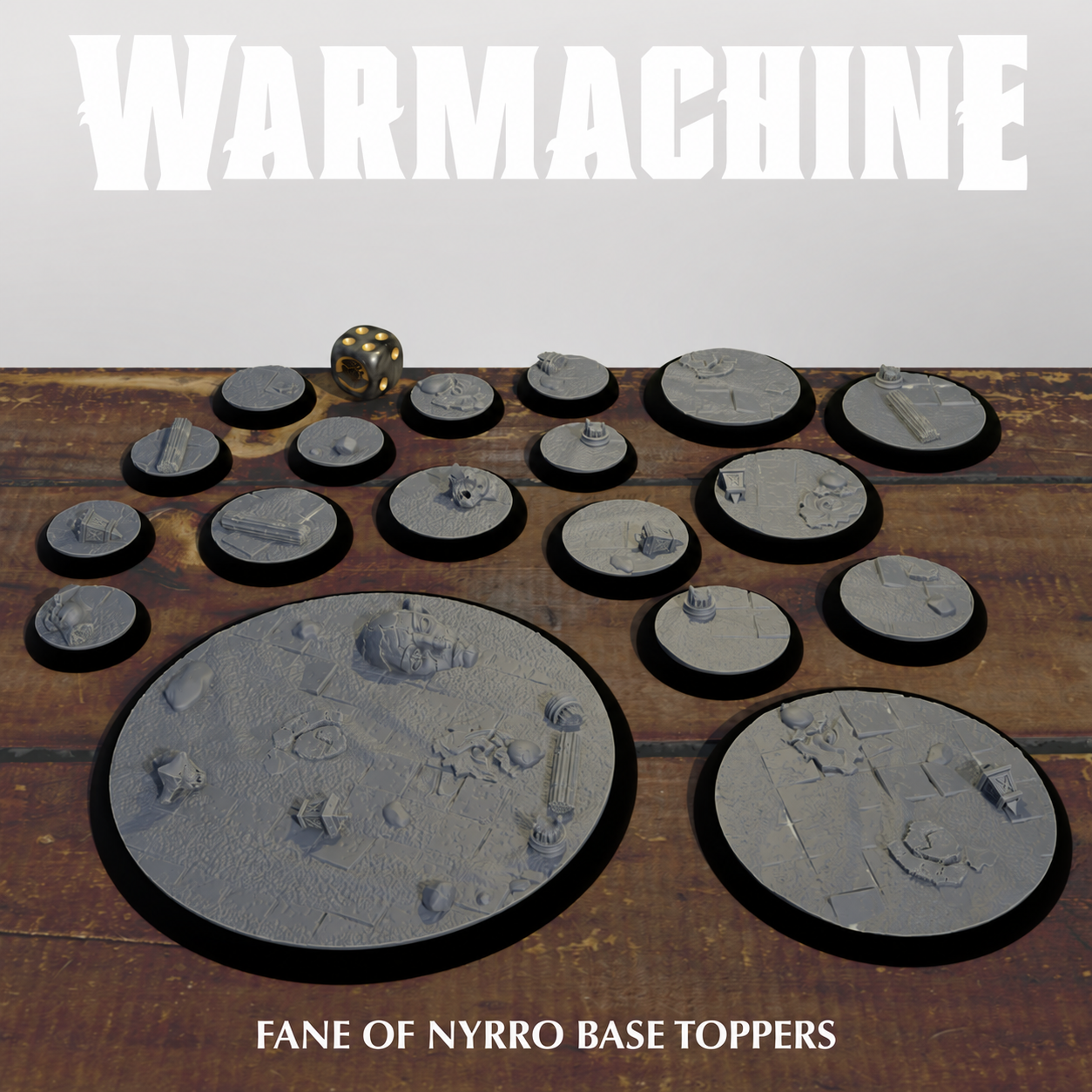 Fane of Nyrro Base Toppers — 1x 120mm — design reference