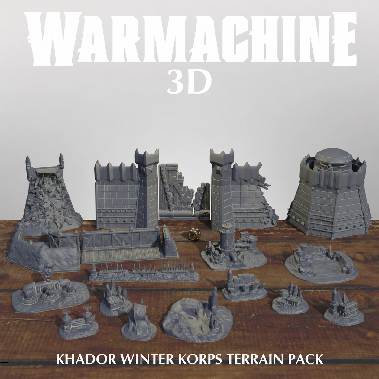 Khador Winter Korps Terrain Pack — design reference