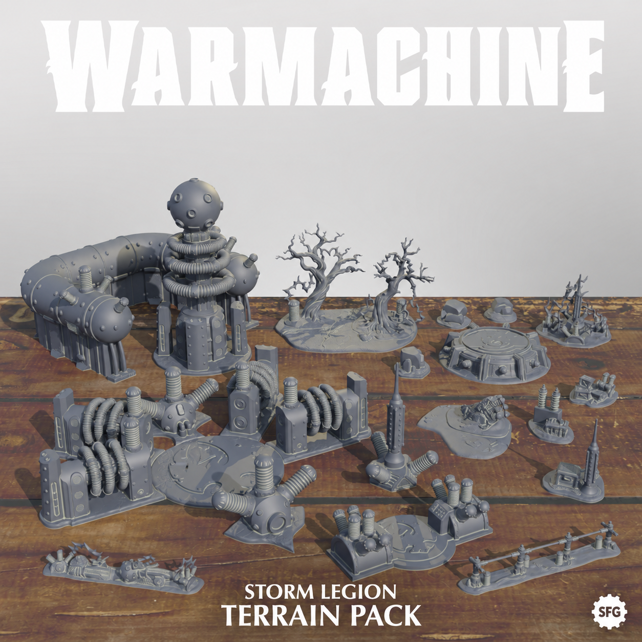 Cygnar Storm Legion Terrain Pack — design reference