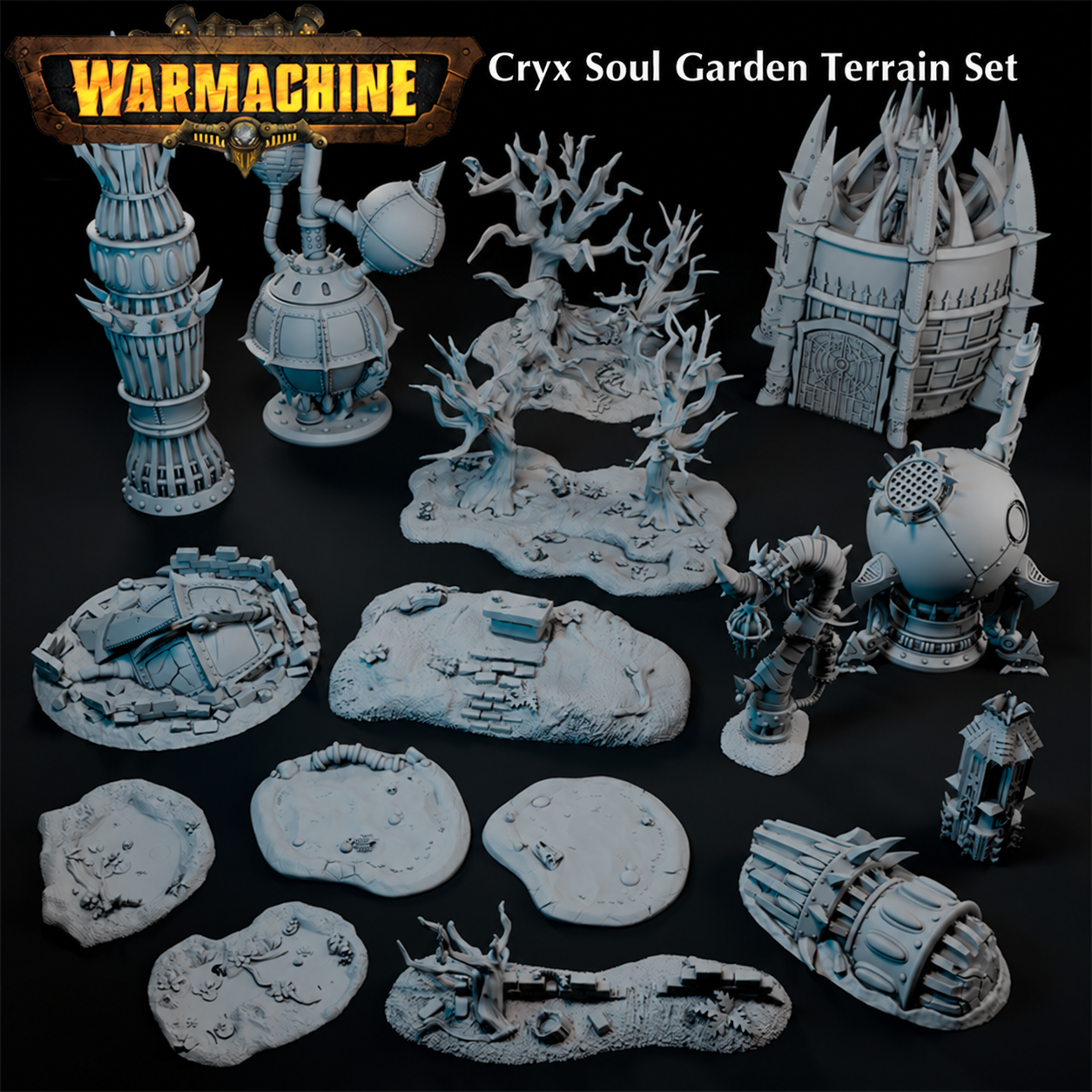 Cryx Soul Garden Terrain Pack — design reference