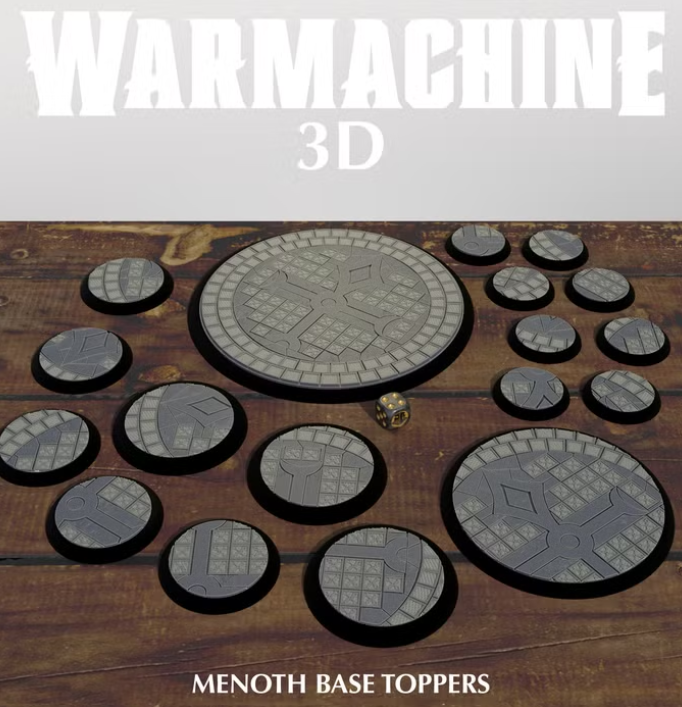 Menoth Base Toppers — 1x 120mm — design reference